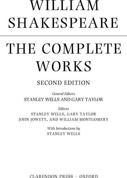 Книга: William Shakespeare: The Complete Works 2nd Edition