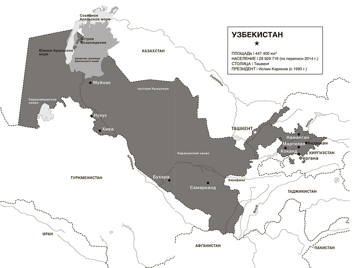 Узбекистан какая азия. Границы Узбекистана на карте. Узбекистан на карте центральной Азии. Остров Возрождения Аральское море.